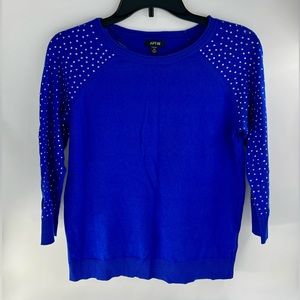 Apt 9 Women’s Beaded Jeweled Shiny Sweater